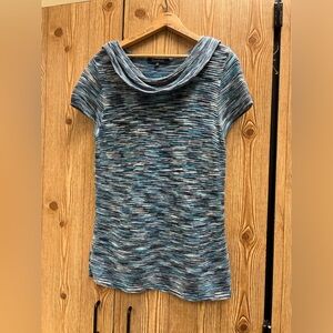 Evan Picone Elegant Blue Striped Sweater‎ medium